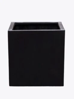 Pottery Pots Fiberstone - Block Black M