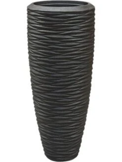Baq Polystone Partner Seaside Vaas - Zwart