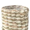 Mica Alexis Basket Seagrass - Wit -Planten Series alexis mand streep wit 6cm