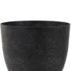 Artstone Bola Pot - Zwart 2 Artstone Bola Pot - Zwart -Planten Series artstone bola topf schwarz 1 3