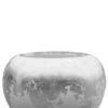 Baq Luxe Lite Glossy Pot - Wit En Zilver -Planten Series baq plantenbak zilver