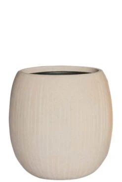 Baq Polystone Coated Plain Bol - Naturel