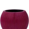 Capi Nature Groove Bol - Paars -Planten Series capi nature groove bloempot paars 3