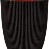 Capi Nature Groove Pot Vaas - Zwart -Planten Series capi nature groove zwart hoog