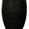 Capi Nature Rib - Zwart -Planten Series capi plantenbak zwart