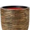 Capi Nature Rib Pot - Goud -Planten Series capi rib gold 2