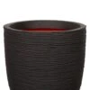 Capi Nature Rib Pot - Zwart -Planten Series capi rib zwart potten
