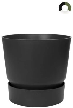 Elho Greenville Pot -Planten Series elho greenville zwart 25cm