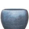 Baq Metallic Couple Pot - Blauw -Planten Series grote baq plantenbak blauw zilver