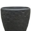 Baq Polystone Rockwell Couple Pot - Zwart -Planten Series grote baq plantenbak zwart