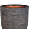 Capi Nature Rib Pot - Antraciet -Planten Series grote capi europe plantenbak 1
