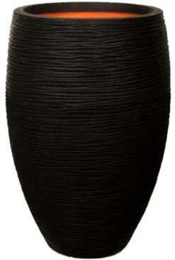 Capi Nature Rib Vaas - Zwart