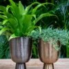 TS Collection Lauren Pot -Planten Series metalen bloempot op voet lauren