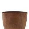 Artstone Bola Pot - Bruin -Planten Series stoere artstone bola plantenbak bruin
