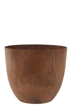 Artstone Bola Pot - Bruin