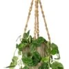 TS Collection Macrame Bloempothanger - Bruin -Planten Series ter steege macrame