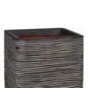 Capi Nature Rib Vierkant - Antraciet -Planten Series vierkante bak capi zwart